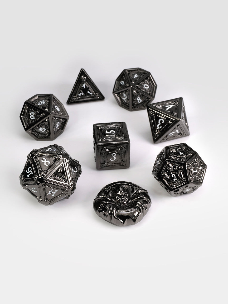 Geometric Horrors: Ghostly Eyes TTRPG Dice Set